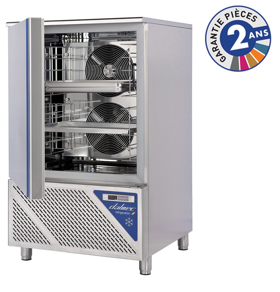 Cellule de refroidissement et de congélation +90/-18°C - 10 niveaux GN 1/1 ou 600 x 400 mm - Dalmec - BC1090-3