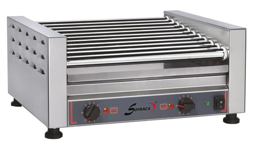 Chauffe saucisses à rouleaux - 9 rouleaux - 16 saucisses - 17092