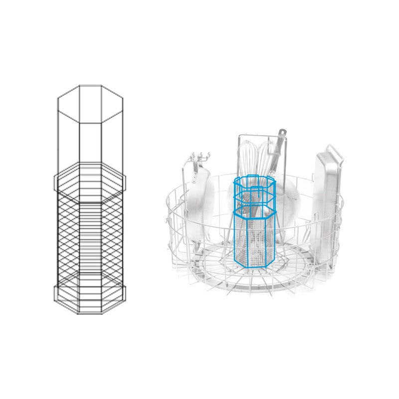 Colged - Panier ustensiles pour lave-batterie à granules - GRPPO