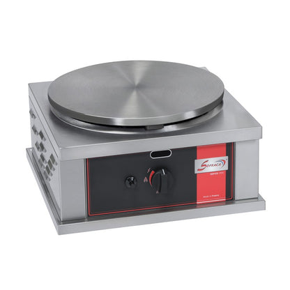 Crêpière gaz carrée professionnelle à usage intensif - Version simple - Diamètre 40 cm - CR1CG40