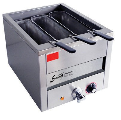 Cuiseur à pâtes - 3 paniers profonds - Cuve de 15 litres - 21202 + PAN03