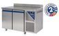 Desserte réfrigérée positive 0/+10°C avec dosseret - 230 L - 2 portes - Groupe logé - SN602-3 - Dalmec