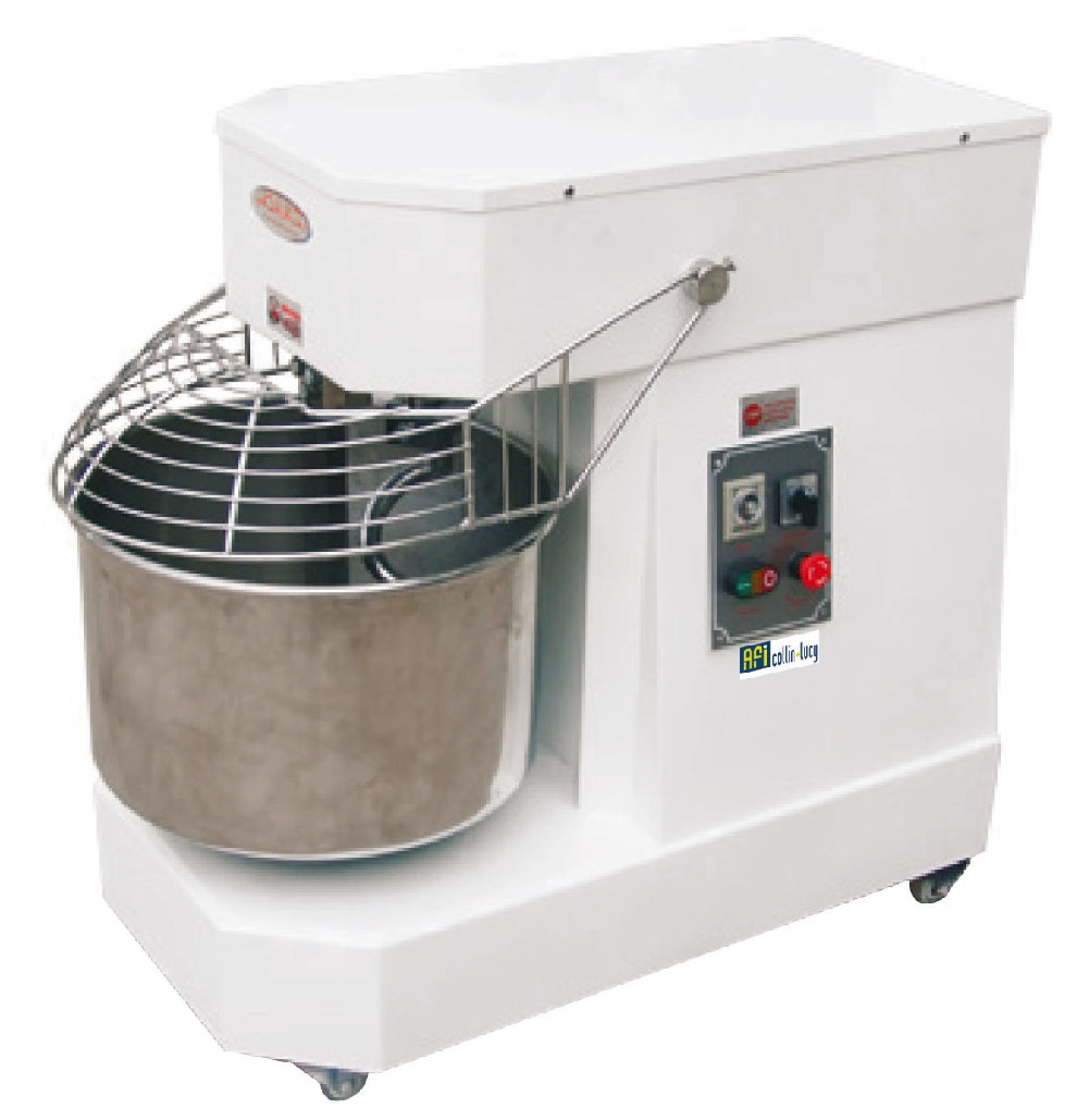 PÉTRIN PIZZAS - TÊTE ET BOL FIXES - 20 L - 2 VITESSES - 400 V