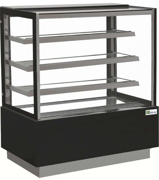 VITRINE PÂTISSERIE - VITRAGE DROIT - 3 ÉTAGÈRES - 395 L