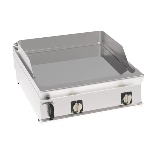 Élément top plaque à snacker lisse chromée - 2 zones - Tecnoinox - FTC8E91