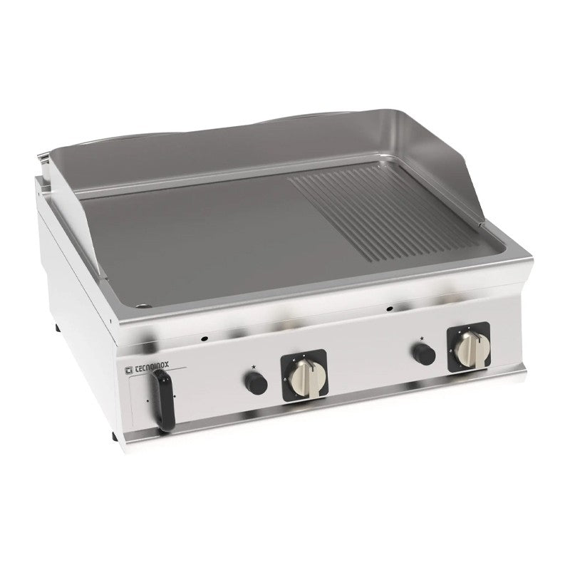 Élément top plaque à snacker mixte gaz - 2 zones - Tecnoinox - FTR8G71