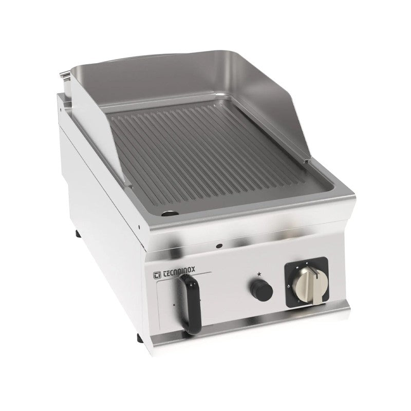 Élément top plaque à snacker rainurée gaz - 1 zone - Tecnoinox - FTR4G71
