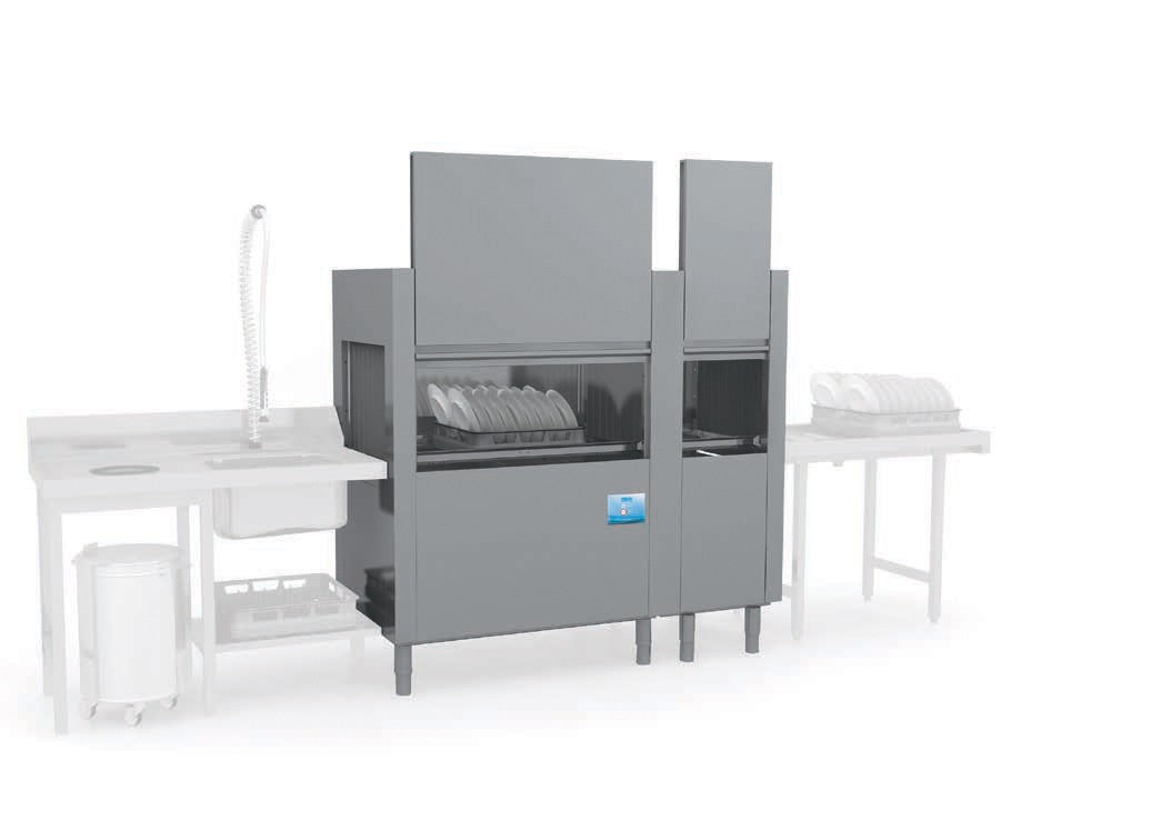 Elettrobar - Tunnel avec sortie à droite - Panier 500 x 500 mm - Série MISTRAL415 - MISTRAL4151D