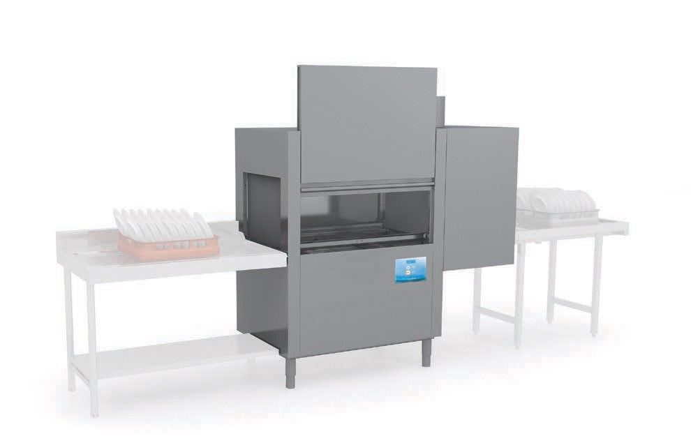 Elettrobar - Tunnel avec sortie à gauche - Panier 500 x 500 mm - Série NIAGARA 4111 - NIAG4111G