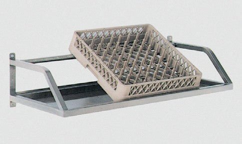 Étagère murale inclinée avec tôle de fond pour casiers 500 x 500 - ETI16050