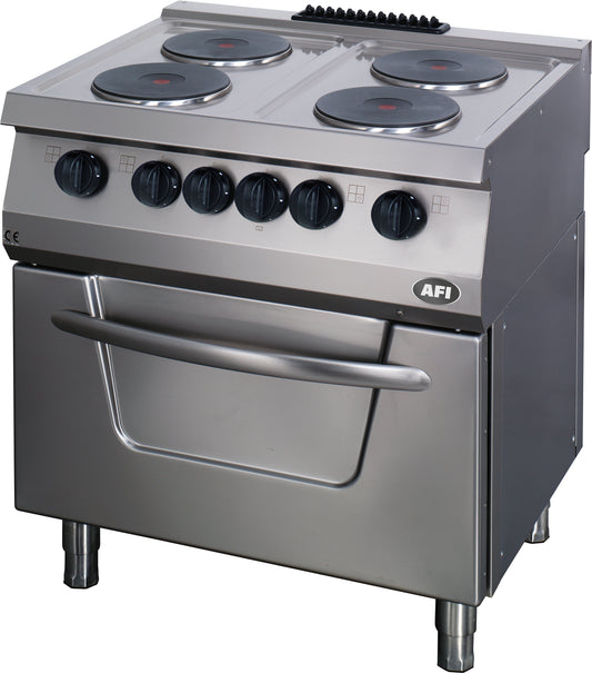 FOURNEAU ÉLECTRIQUE SUR FOUR ÉLECTRIQUE GN 2/1 - GAMME 700