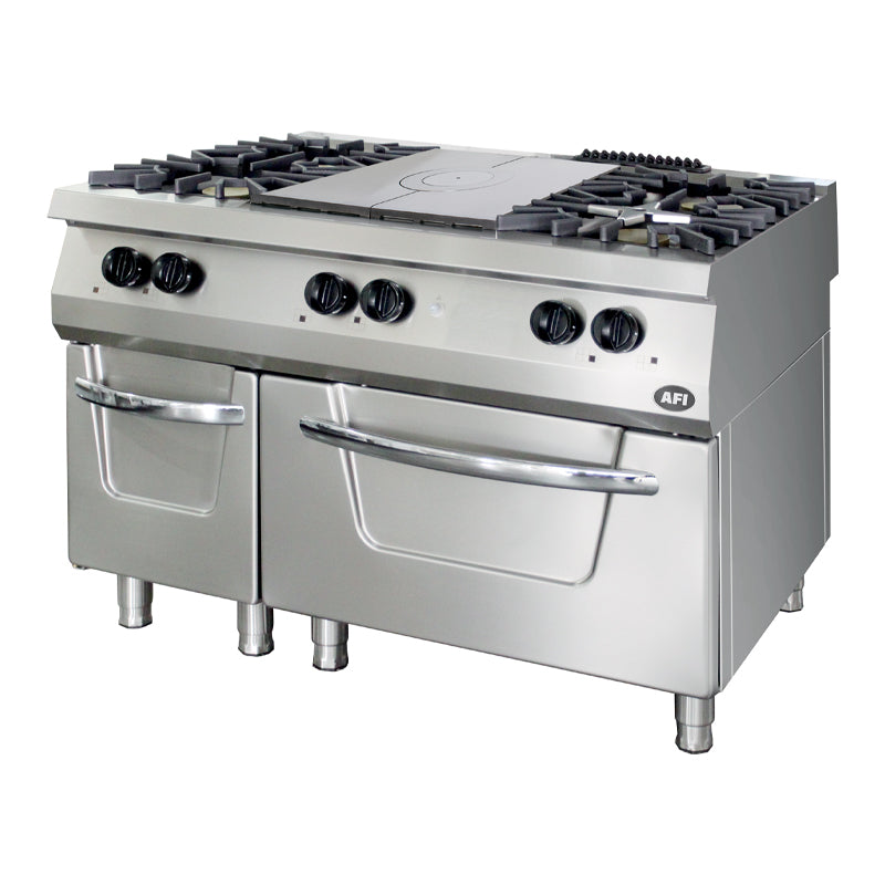 FOURNEAU GAZ + PLAQUE COUP DE FEU SUR FOUR GAZ - GAMME 700