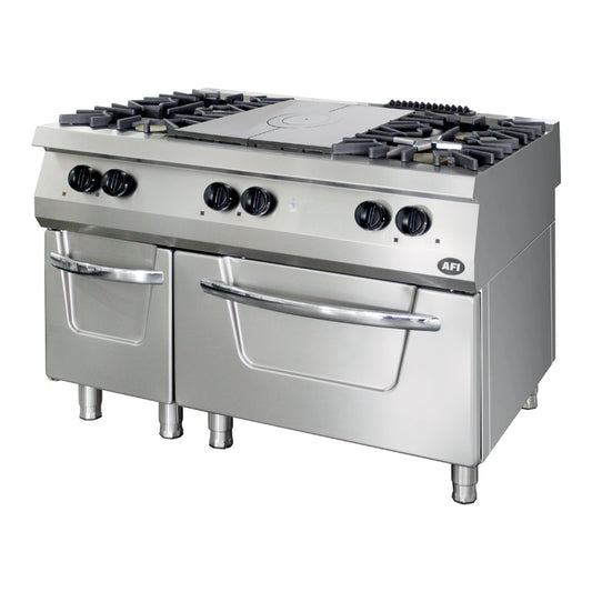 FOURNEAU GAZ + PLAQUE COUP DE FEU SUR FOUR GAZ - GAMME 700