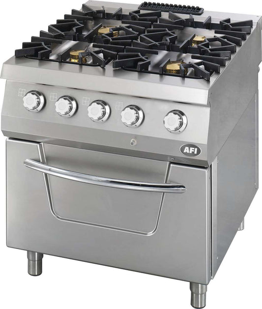 FOURNEAU GAZ SUR FOUR GAZ - GAMME 900 - 4 FEUX