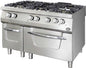 FOURNEAU GAZ SUR FOUR GAZ - GAMME 900 - 6 FEUX