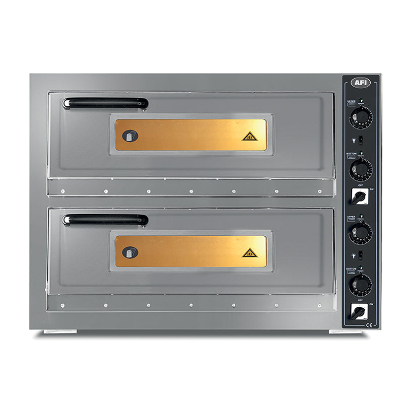 FOUR À PIZZA ÉLECTRIQUE - 2 CHAMBRES - 2 X 5 PIZZAS DIAMÈTRE 250 MM