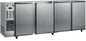 ARRIÈRE-BAR INOX GROUPE LOGÉ - 4 PORTES PLEINES