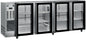 ARRIÈRE-BAR INOX GROUPE LOGÉ - 4 PORTES VITRÉES