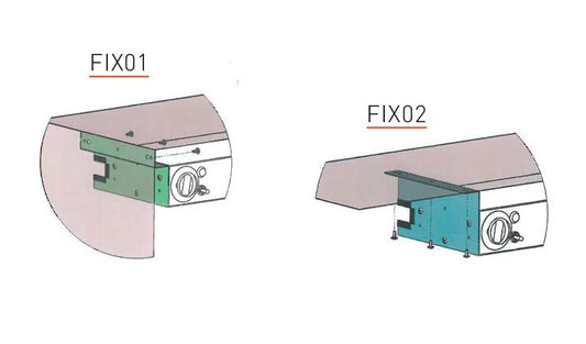 Fixation latérale pour rampes chauffantes - FIX01