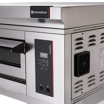 Four à pizza électrique 1 chambre 6 pizzas à commandes digitales - Gamme Pyralis - PYD6F - Pizza Group