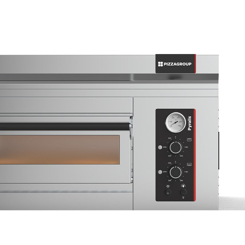Four à pizza électrique 2 chambres 18 pizzas - Gamme Pyralis - PYM18 - Pizza Group