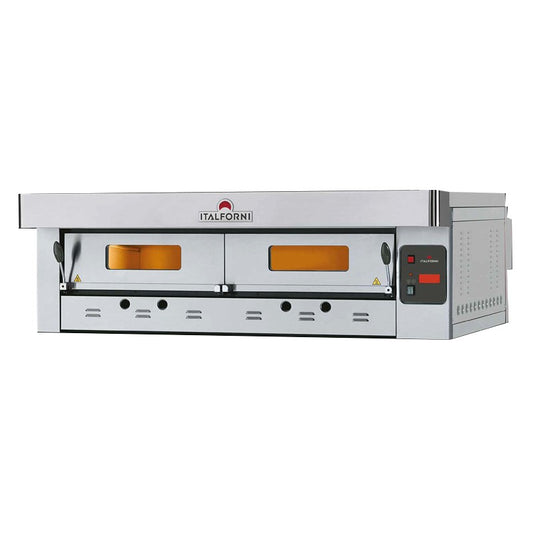 Four à pizza gaz - Gamme Eco Gaz - Finition inox - 1 chambre - 12 pizzas - Italforni - B219DI