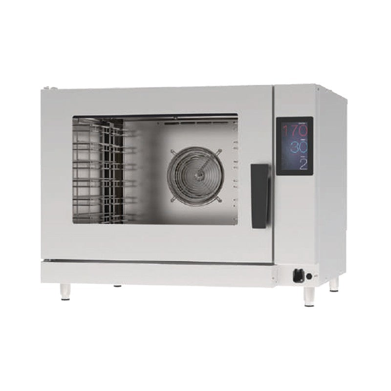 Four mixte injection directe 6 niveaux GN 1/1 et 600 x 400 triphase  - Tecnoinox - FMDI6ETSL