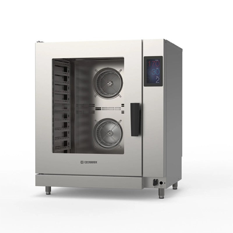 Four mixte injection directe gaz 10 niveaux GN 1/1  sonde + lavage - Tecnoinox - FMI10GTSL