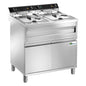 FRITEUSE SUR COFFRE ÉLECTRIQUE AVEC VIDANGE - 2 X 9 L