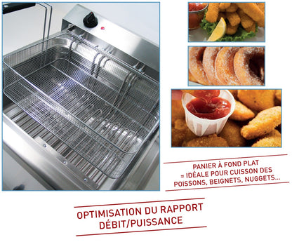 Friteuse à beignets électrique - 18 Litres - 400 V - 13144AC