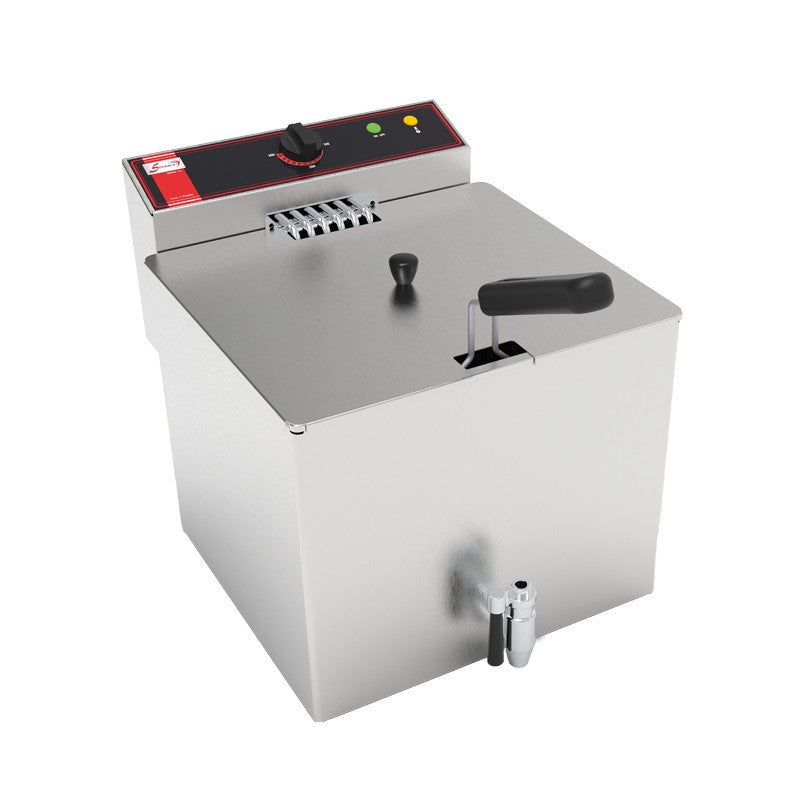 Friteuse électrique à poser - SOFRA-FRYERS® - 1 cuve de 12 L - SOFRAFRY12L