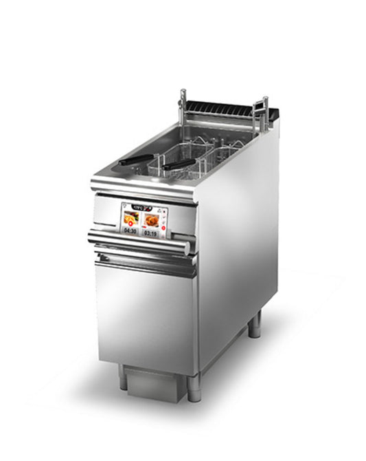 Friteuse électrique monobloc - Levage paniers - 22 L - EVO - Largeur 400 mm - Gamme QUEEN 900 - 90QFREVE422A - Baron