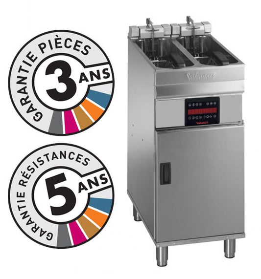 Friteuse électrique sur coffre - 2x 7-8 litres - Valentine - EVOC2200T