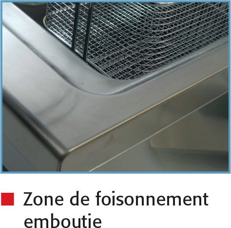 Friteuse électrique sur coffre - 400 V - Super puissante - 9 Litres - 92094C