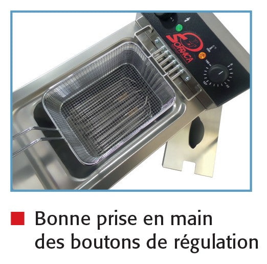 Friteuse électrique sur coffre - Super puissante - 2 x 12 Litres - 400 V - 92214C