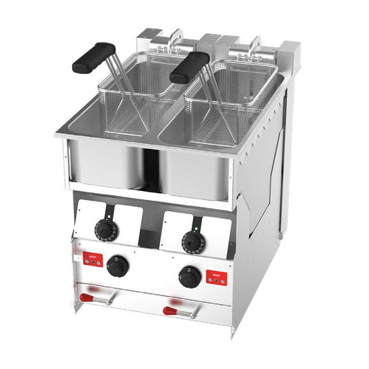 Friteuse électrique Turbo Encastrée - 2 x 9-10 litres - Gamme CORE - Valentine - CORE2525TE