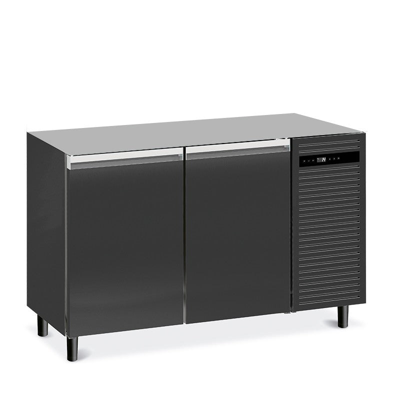 Furnotel - Arrière-bar skinplate sans dessus - 2 portes pleines - ABR2SD-2