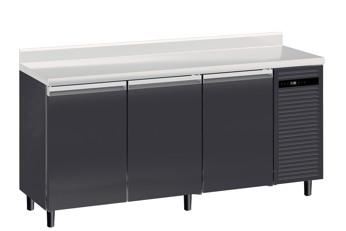 Furnotel - Arrière-bars Skinplate - Groupe logé - Hauteur 1000 mm - 3 portes - 400 litres - ABR3-2