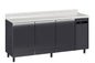 Furnotel - Arrière-bars Skinplate - Groupe logé - Hauteur 1000 mm - 3 portes - 400 litres - ABR3-2