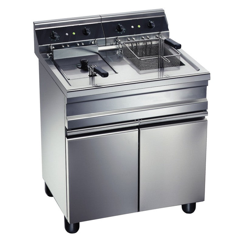 Furnotel - Friteuse électrique sur coffre - 2 bacs 20 litres - ME40