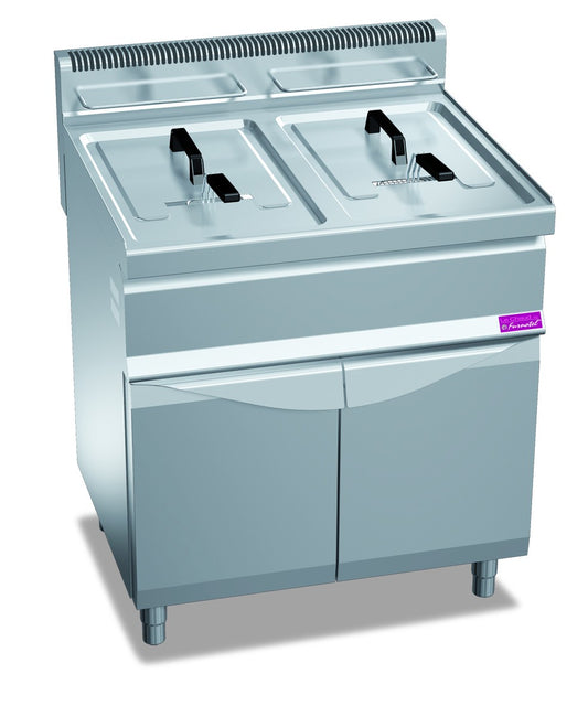 Furnotel - Friteuse gaz sur coffre - 2 x 15 litres - FG1515SC