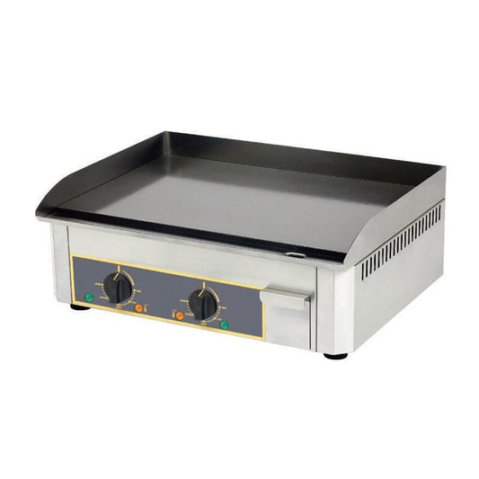 Furnotel - Plaque lisse à snacker électrique - Emaillée - 2 zones de chauffe - PSR600EE