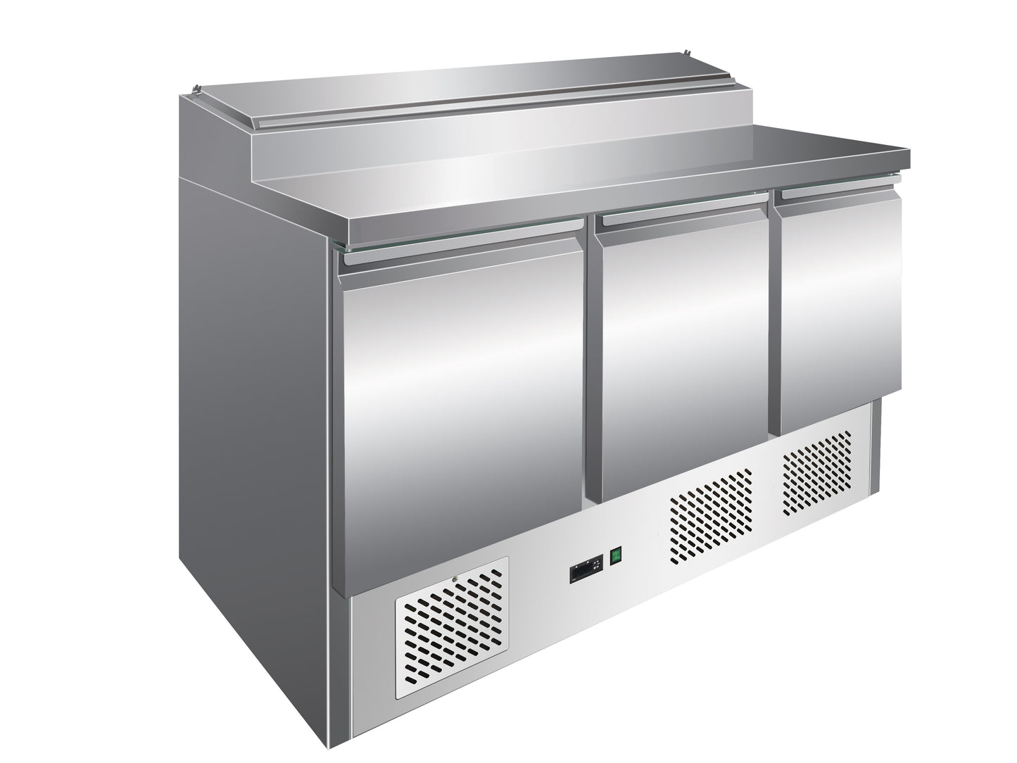 Furnotel - Table de préparartion réfrigérée GN 1/1 -  3 portes - 392 litres - PS301X