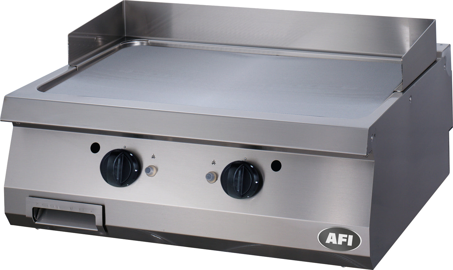 PLAQUE À SNACKER GAZ - GAMME 700 - DOUBLE LISSE - ACIER CARBONE