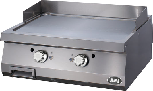 PLAQUE À SNACKER GAZ - GAMME 900 - DOUBLE LISSE - ACIER CARBONE