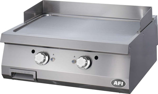 PLAQUE À SNACKER GAZ - GAMME 900 - DOUBLE LISSE - CHROME