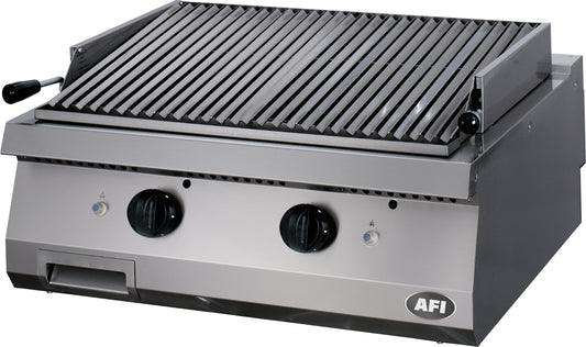 GRILL GAZ AVEC PIERRES DE LAVE - GAMME 700 - 2 ZONES