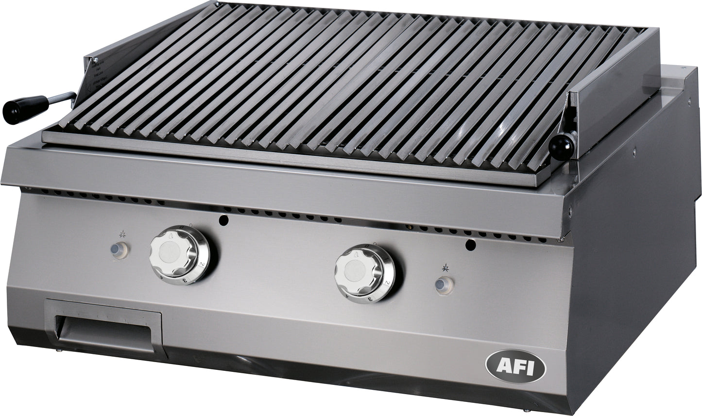 GRILL GAZ AVEC PIERRES DE LAVE - GAMME 900 - 2 ZONES