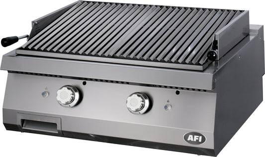 GRILL GAZ AVEC PIERRES DE LAVE - GAMME 900 - 2 ZONES