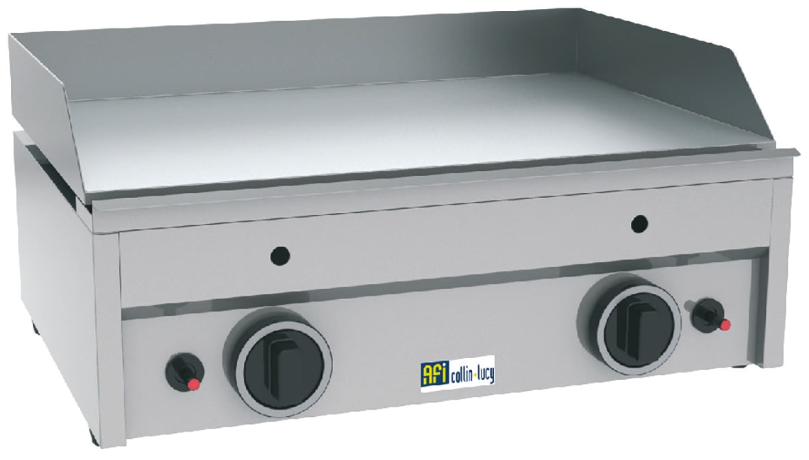 PLAQUE À SNACKER GAZ - LISSE - 2 ZONES